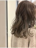 ミディアムレイヤー/大人可愛い/髪質改善/シースルーバング