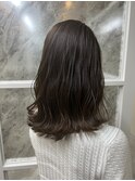 波巻きミディー×グレージュ