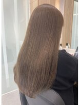 クシュ 所沢東口店(kusyu...)&nbsp;黒髪/グレーベージュ/レイヤーロング/前髪パーマ/所沢ハイライト