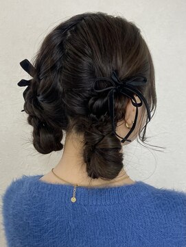 ヘアセット専門店 ナゴミ 池袋店(nagomi) ツインお団子アレンジ