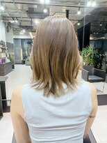 ファンナギンザ(FaNNa ginza)&nbsp;20代30代40代　韓国風くびレイヤー外ハネ［前髪　髪質改善］