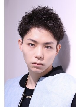 ネイビー(NAVY) 好印象 アップバング ビジネスヘア 短髪