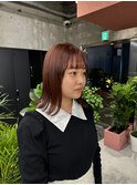 オレンジカラー/暖色カラー/外ハネボブ