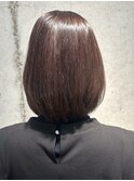 グレージュカラー/ボブウルフ/ココアベージュ/ブリーチ