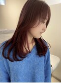 レイヤーカット イヤリングカラー