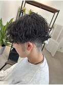 メンズカットツイストスパイラルパーマ波巻きパーマ