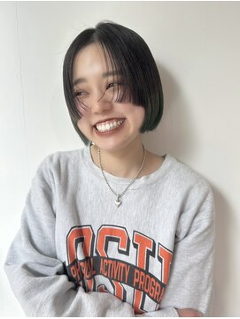 チックタック トアウエスト(TICK-TOCK Torwest) 【TICK-TOCK】毛先ランダムカラー/切りっぱなしボブ/姫カット