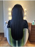 20×30×40代×透明感×ロング×髪質改善×ブルーブラック