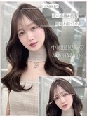 ☆シースルーバング お顔まわりカット ショコラブラウンカラー☆