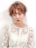 大人マッシュショートパーマ