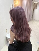 カラークチュール(Color Couture)&nbsp;くびれヘア/縮毛矯正/アプリコットオレンジ/夏のヘアセット