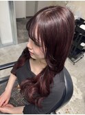 #エク付きカラー#シールエクステ#暖色