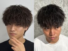 【クルクルしないパーマをかけたい方に人気◎】”メンズカット＋縦落ちツイストスパイラルパーマクーポン”