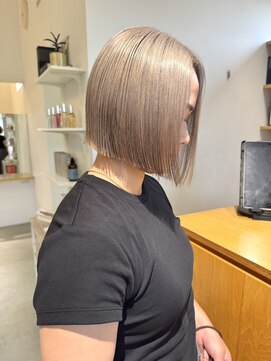 ラヴェストバイフレイスウェル(LOVEST by frace well) ボブ×ミルクティーベージュ