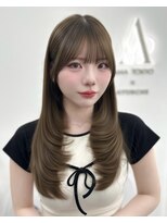 アマトウキョウ アユンチェ(AMA TOKYO×AYUNCHE)&nbsp;前髪顔まわり韓国ヘアレイヤーカットサイドバンク2wayバンク韓国