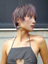 ランプ 代官山(the lamp)&nbsp;20代大人美人艶髪ブリーチあり冬ラベンダーカラーベリーショート