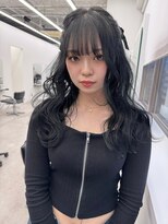 リノート バイ エゴル 太田川(Linoet by ENGOL)&nbsp;ブルーブラック/ブリーチカラー