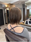 くびれボブ☆ボブレイヤー☆アッシュベージュ☆ベージュカラー
