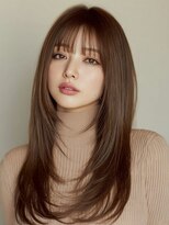 ルシードスタイル グローバルディー 稲毛店(LUCIDO STYLE GLOBAL.D)&nbsp;レイヤーロング20代30代40代レイヤーカット韓国ボブ顔周り稲毛
