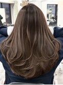 ハイライトバレイヤージュダブルカラーケアブリーチ20代30代