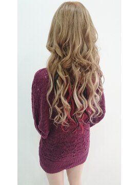 ラチャウ(La.Ciau) Wカラー&エクステ60本