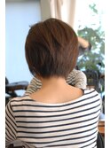 シルエットが綺麗な大人ショート