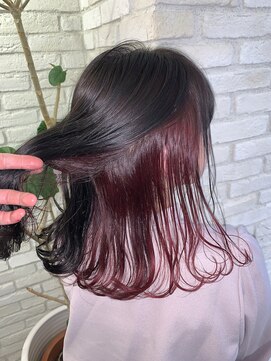 ロンド 表参道店(Lond) 【倉崎涼】大人気インナーカラーレッド*RED*赤