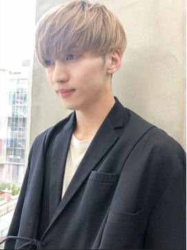 ソーコ 渋谷(SOCO) ＊【SUN】メンズハイトーンミルクティー韓国風マッシュ＊