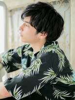 ブルー(BLUE)&nbsp;*CUORE水戸*…ダークアッシュ抜け感ウェットヘア韓国マッシュb