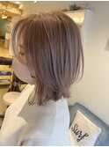 大人可愛いレイヤーボブ×ハイライト