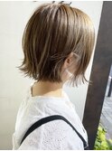 《knit銀座》大人黒髪20代30代40代ショートボブ丸み前下がり