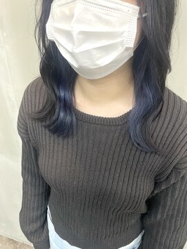 フレーム なんば店(FRAME) ■インナーカラー×ブルー