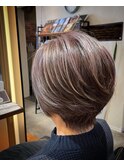 【桑名・四日市】白髪ぼかしハイライトデザインカラー