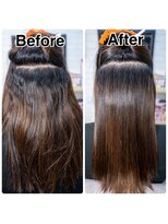 ビート(Beat)&nbsp;【30代の客様】ごわつく髪質と強い癖も酸性ストレートで髪質改善