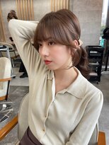 ボタン シブヤ(VOTAN SHIBUYA)&nbsp;顔まわりカット/後毛カット/ブリーチなし/グレージュカラー