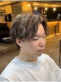 【京都ツイスパ】襟足あり前髪上げパーマスタイル
