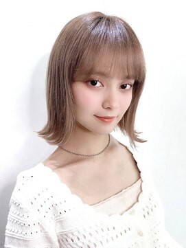 マティエ 銀座(Matie) ボブウルフ外国人風カラーココアベージュ透明感20代30代40代銀座