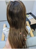 ハイライトへ縮毛矯正