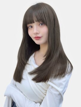 ユーフォリア 渋谷グランデ(Euphoria SHIBUYA GRANDE) ぱっつん前髪 黒髪 レイヤーカット 艶髪 美髪