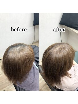 シュガー バイ エクラート 立川南口店(SUGAR by ECLART) 【髪質改善】白髪ぼかし 根本染め【立川】