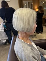 ユウヘアー 石川橋店(U Hair)&nbsp;大人グレイヘアボブ/ローライト