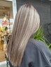 カット+白髪ぼかしハイライト+トリートメント ￥19,300～