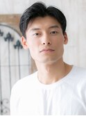 30代40代ビジネスセンターパート黒髪フェードスタイルY南越谷