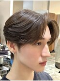 センターパートフェザーショートフェザーパーマカルマパーマ