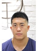 メンズ30代40代ソフモヒフェード刈り上げショート
