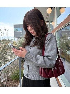 エムサロン 元総社(emusalon) 【Yuuka】柔らかさたっぷりヘーゼルベージュ