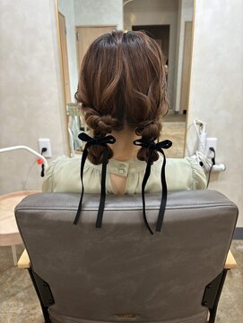 ユニカ 宇都宮(yunica) お呼ばれヘア　ヘアセット　ツインヘア