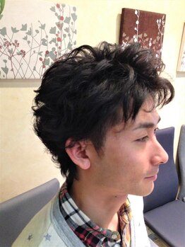 アリア(Aria)の写真/《Aria★お花茶屋》Men's限定のお得クーポンあり！髪質や骨格を見極めたカットで、好印象な爽やかstyleに♪