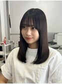 セミロング/レイヤーボブ髪質改善縮毛矯正白髪ぼかしショート