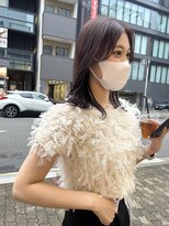 ヌープヘアーアイス(NUUP.hair ici)&nbsp;オリーブグレーココアベージュ小顔クラゲヘアー/黒髪/髪質改善